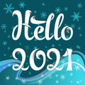 Lettering Hello 2021.