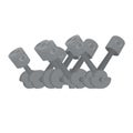 V8 engine and crankshaft pistons, vector illustration Royalty Free Stock Photo