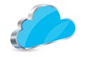 Cartoon illustration of the cloud. Royalty Free Stock Photo