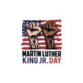 Vector illustration of Martin Luther King Jr. Day