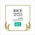 Premium Rice great quality design concept vector.