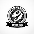 T-Rex Dinosaur icon and logo creative vector.
