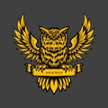 Illustration of owl mascot logo