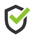 shield security tick icon Royalty Free Stock Photo
