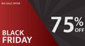 Black friday promotion offer background template Royalty Free Stock Photo