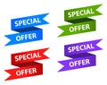 Special offer ribbon banner Royalty Free Stock Photo