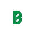 Logos symbols items letter B for botany identity.