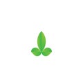 Logos  symbols  icons  leaves  buds Royalty Free Stock Photo