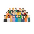 Team of people. Crowd of people, vector illustration