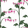 Seamless background from a flowers ornament, fashionable modern wallpaper or textile.