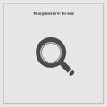 Magnifier icon, search button, search icon