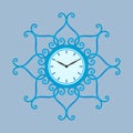 Creative clock design for wall clock Royalty Free Stock Photo
