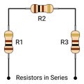 Resistors in Series Royalty Free Stock Photo