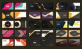 Set of Namecard Templates Royalty Free Stock Photo