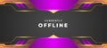 Abstract Modern Game Background for a very elegant Twitch Offline stream