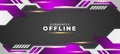 Abstract Modern Game Background for Offline Twitch stream