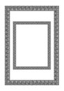 Rectangular geometric frames. Antic Greek style.