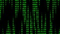 A matrix number pattern background