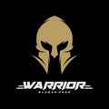 Spartan warrior logo vector design