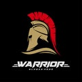 Spartan warrior logo vector illustration design