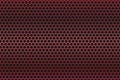 Vector Abstract Shining Red Hexagonal Metal Mesh in Black Background Royalty Free Stock Photo