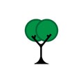 Illustrations, icons, symbols, logos, trees