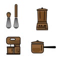 Illustration, icon, symbol, cookware, cake maker.