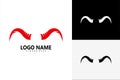 Devil horn logo vector illustration design Royalty Free Stock Photo