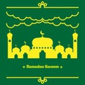 This is an illustration of Ramdan and Eid celebration