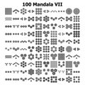 various mandala collections - 100. Ethnic Mandala ornament. Round pattern set.