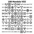 Various mandala collections - 100. Ethnic Mandala ornament. Round pattern set.