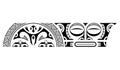 Maori or african ethnic style polynesian tattoo bracelet. Tribal sleeve seamless pattern vector.