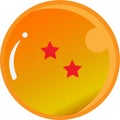 Dragon Ball Two Star with Gold Color