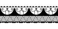 Maori polynesian tattoo bracelet. Tribal sleeve seamless pattern vector. Samoan border tattoo design fore arm or foot.