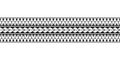 Maori polynesian tattoo bracelet. Tribal sleeve seamless pattern vector. Samoan border tattoo design fore arm or foot.