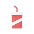 Illustration vector graphic of a soft drink Royalty Free Stock Photo
