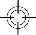 Vector of sniper shooting icon Royalty Free Stock Photo