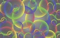 Abstract background with rainbow soap bubbles Royalty Free Stock Photo