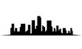 City silhouette vector. eps10 Royalty Free Stock Photo