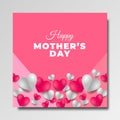 Beautiful Happy Mother`s day concept with Abstract Background Royalty Free Stock Photo
