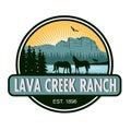 Ranch logo design vector illustration Royalty Free Stock Photo