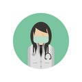 Doctors wear masks - illustration