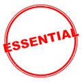 Essential red stamp