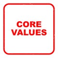 Core values stamp