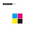 Creative business logo based on CMYK