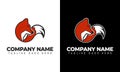 Ilustration vector graphic of unique fox logo design Royalty Free Stock Photo