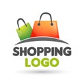 Shopping bags colorful online selling market shipping buy and sell shop retail whole sale store check out company of business Royalty Free Stock Photo