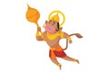 Lord Hanuman Vector Cartoon Illustration