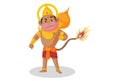 Lord Hanuman Vector Cartoon Illustration