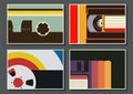 1980s Backgrounds, Poster, Cover Templates